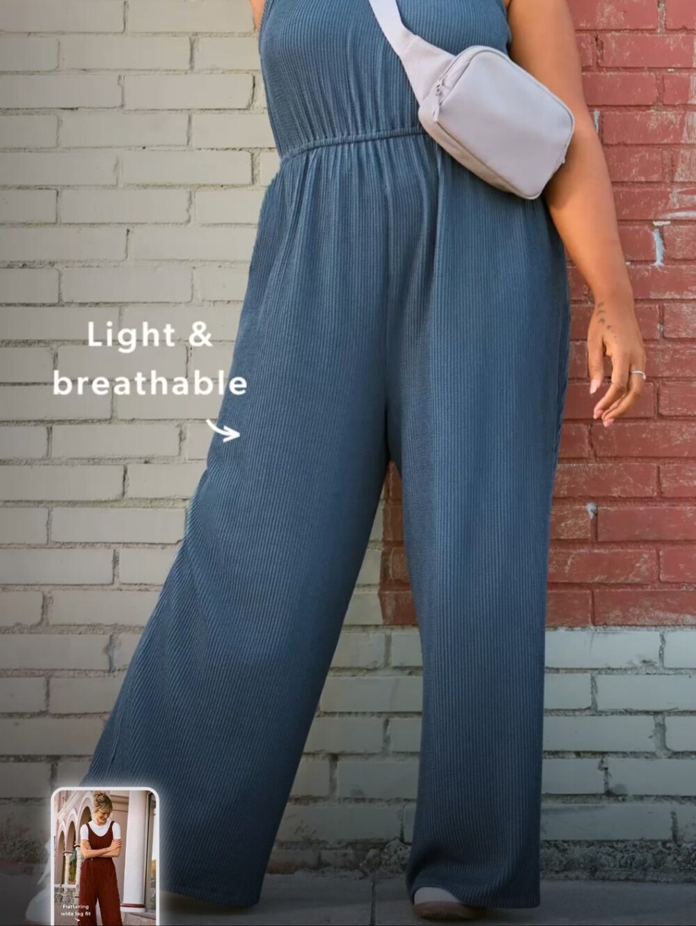 Maurices Wavy Ribbed Jumpsuit - Picture 10 of 11